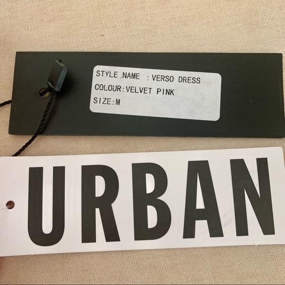 NWT MOTEL Verso Velvet Pink Stretch Mini Dress Fuchsia Bodycon Size M - Picture 2 of 16